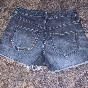Boutique blue jean cut off shorts